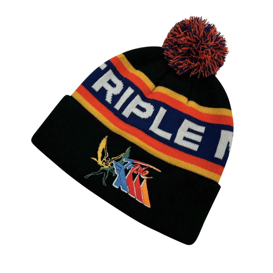 TRIPLE M RETRO FOOTY BEANIE TRIPLE M RETRO FOOTY BEANIE