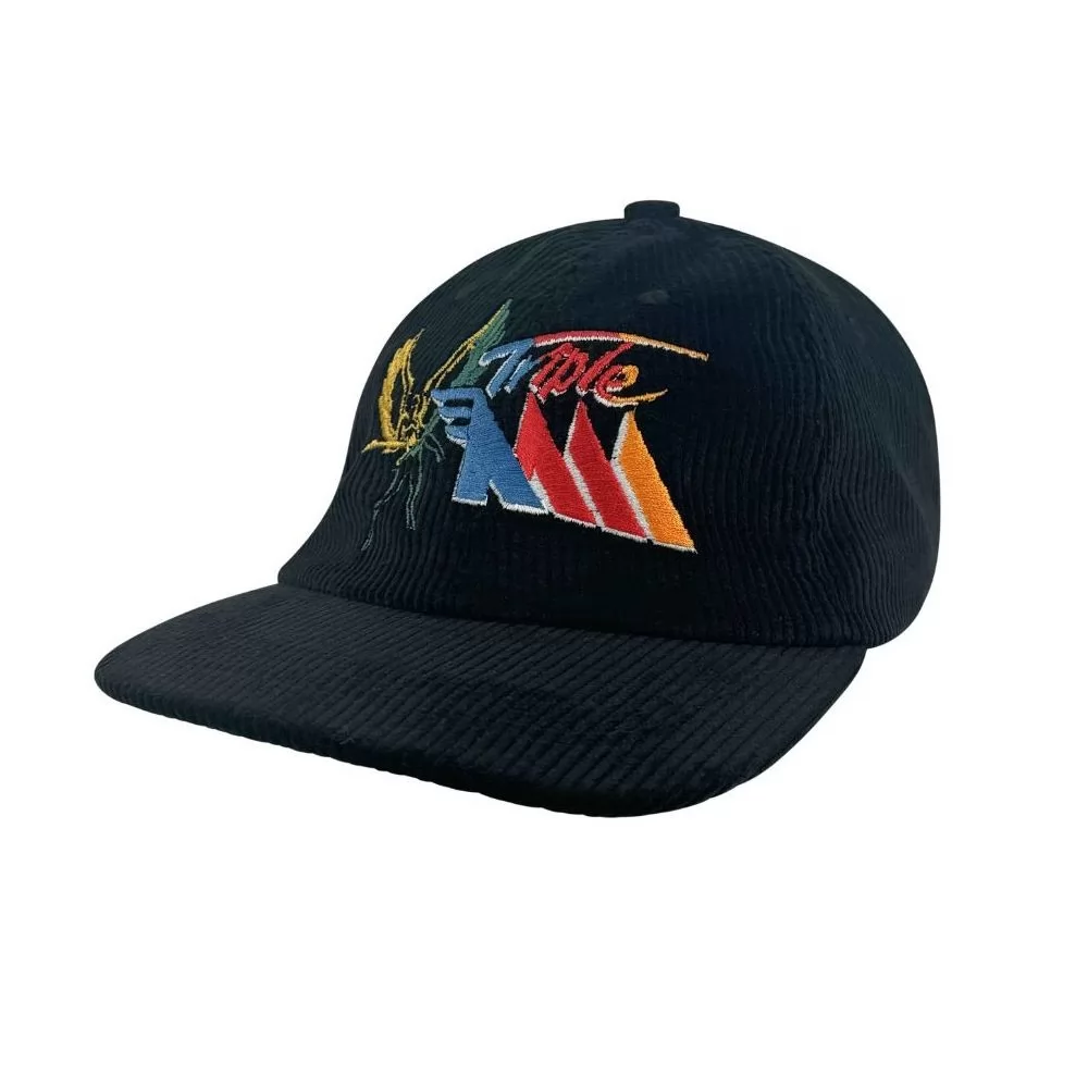 TRIPLE M RETRO BLACK CORD HAT TRIPLE M RETRO BLACK CORD HAT