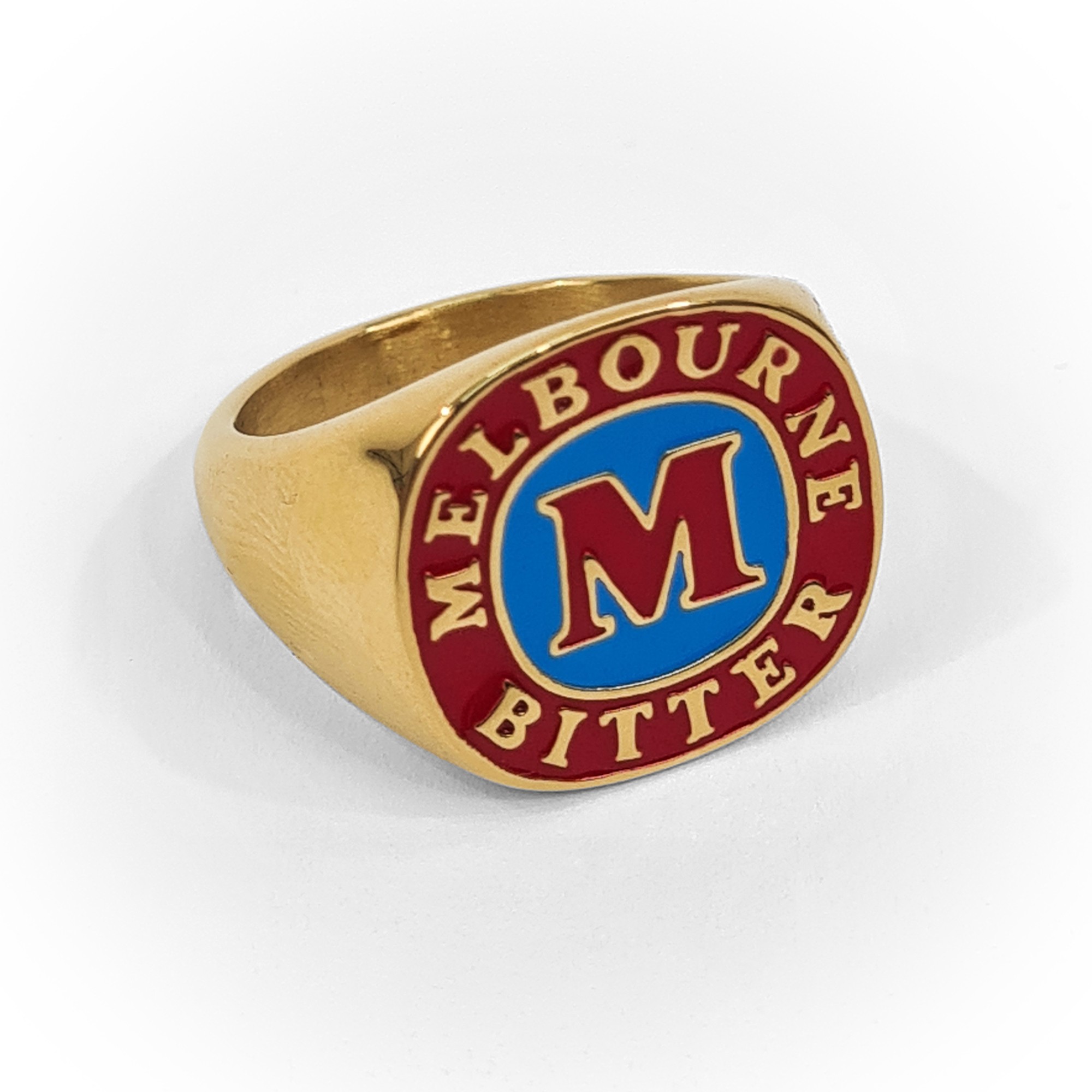 MELBOURNE BITTER GOLD SIGNET RING MELBOURNE BITTER GOLD SIGNET RING