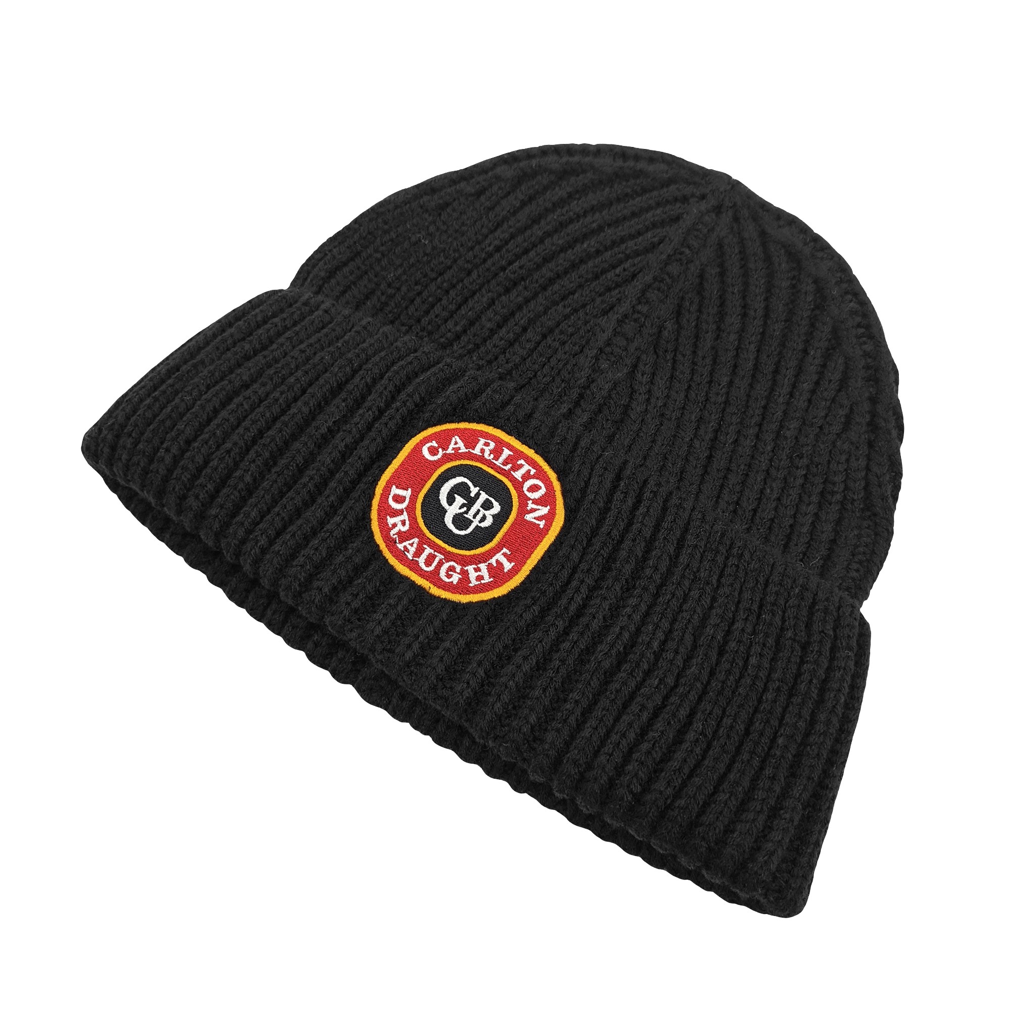 BLACK CARLTON DRAUGHT KNIT BEANIE BLACK CARLTON DRAUGHT KNIT BEANIE