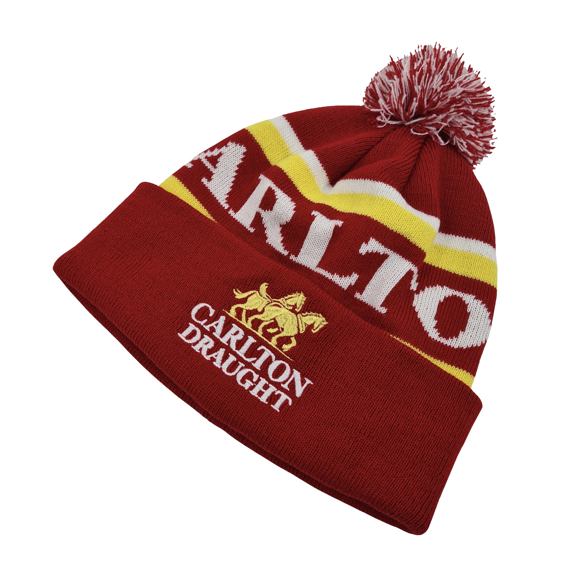CARLTON DRAUGHT POM BEANIE CARLTON DRAUGHT POM BEANIE