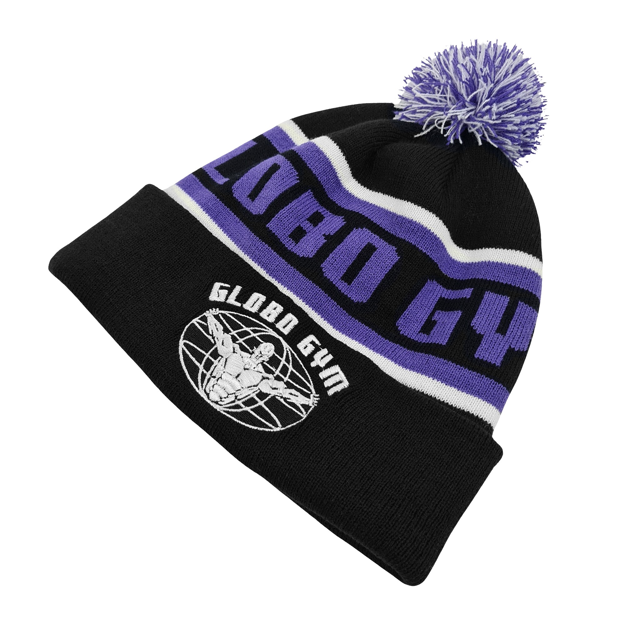 GLOBO GYM BLACK POM BEANIE GLOBO GYM BLACK POM BEANIE