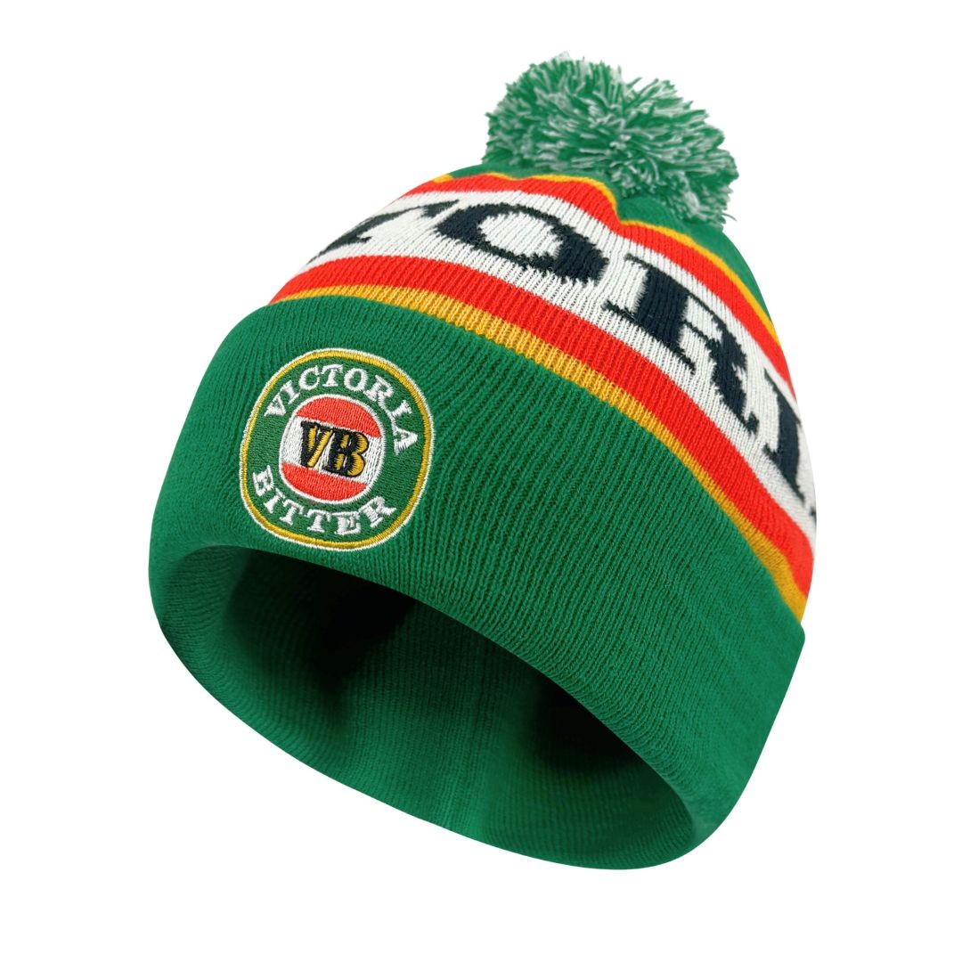 GREEN VB POM BEANIE