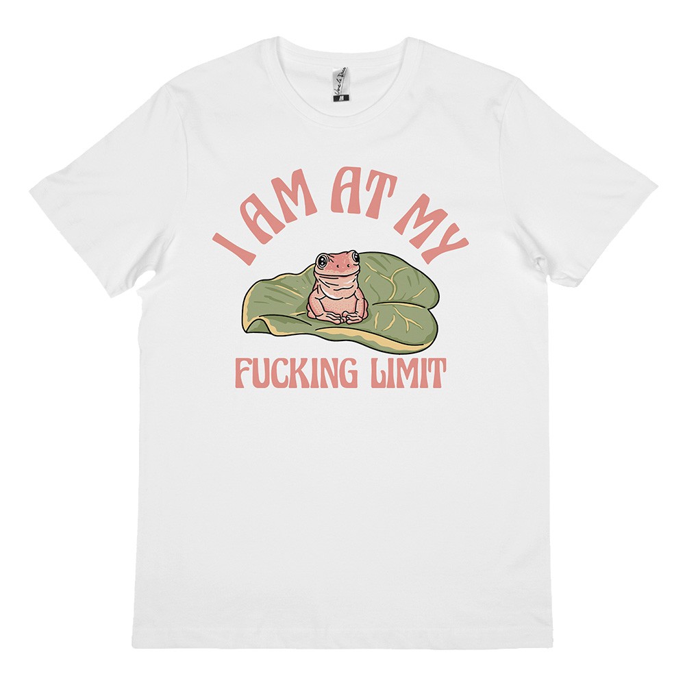AT MY LIMIT WHITE TEE AT MY LIMIT WHITE TEE