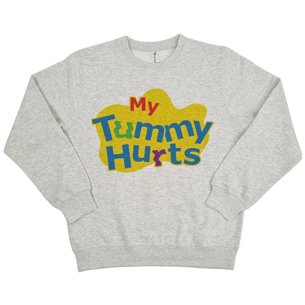 MY TUMMY HURTS WHITE MARLE CREW MY TUMMY HURTS WHITE MARLE CREW