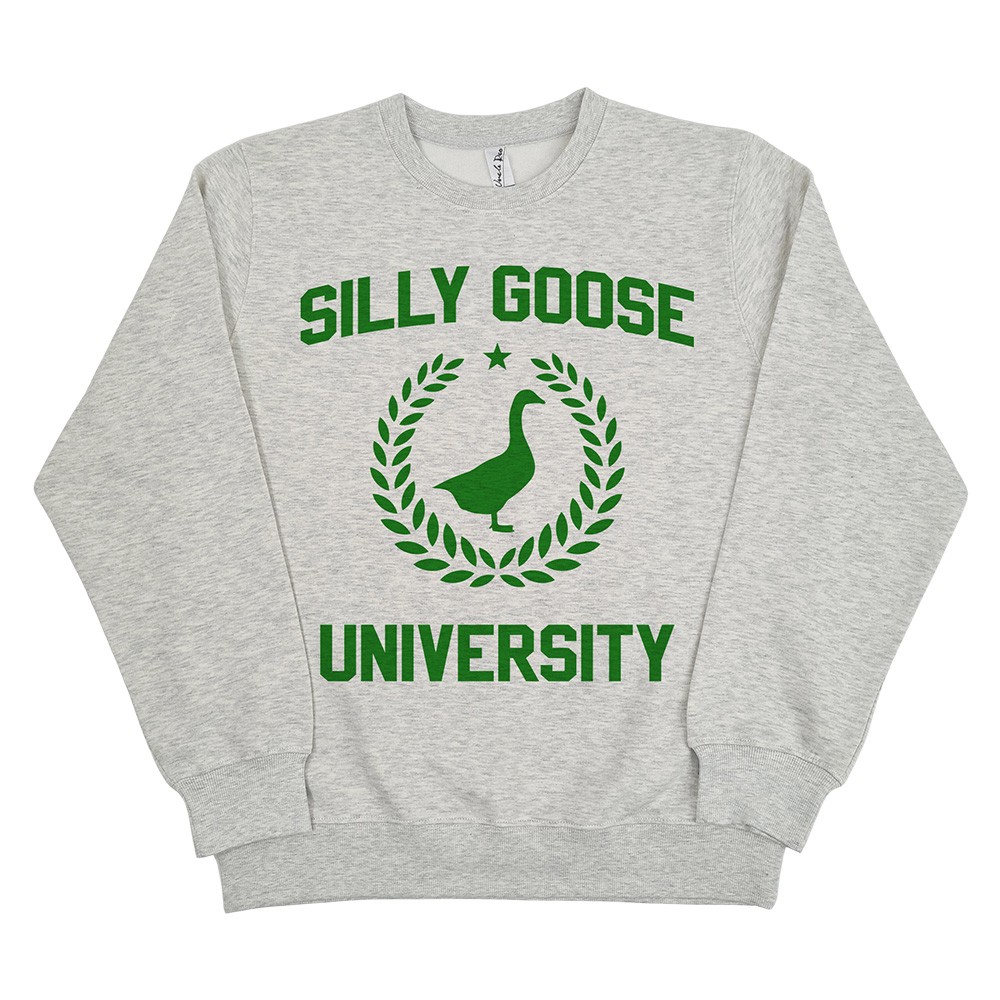 SILLY GOOSE WHITE MARLE CREW SILLY GOOSE WHITE MARLE CREW