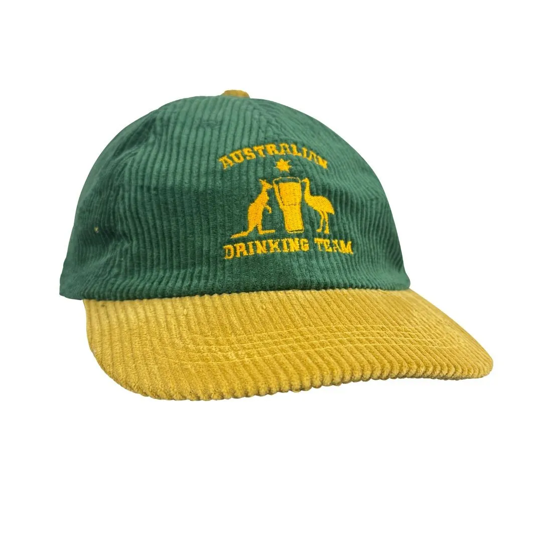 AUSTRALIAN DRINKING TEAM CORD HAT AUSTRALIAN DRINKING TEAM CORD HAT