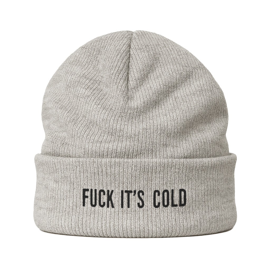 GREY MARLE IT'S COLD BEANIE