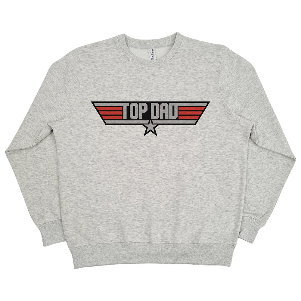 TOP DAD WHITE MARLE CREW TOP DAD WHITE MARLE CREW