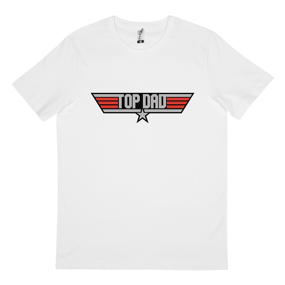 TOP DAD WHITE TEE, Top Dad White T-Shirt TOP DAD WHITE TEE, Top Dad White T-Shirt