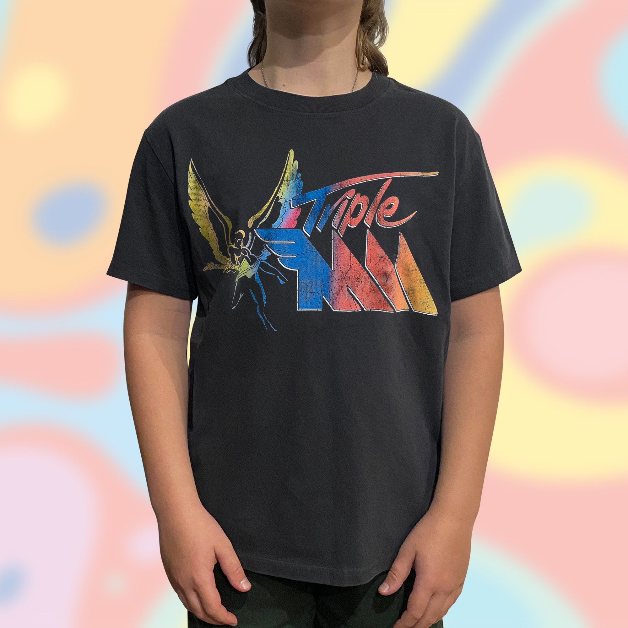 KIDS VINTAGE RETRO TRIPLE M LOGO T-SHIRT KIDS VINTAGE RETRO TRIPLE M LOGO T-SHIRT