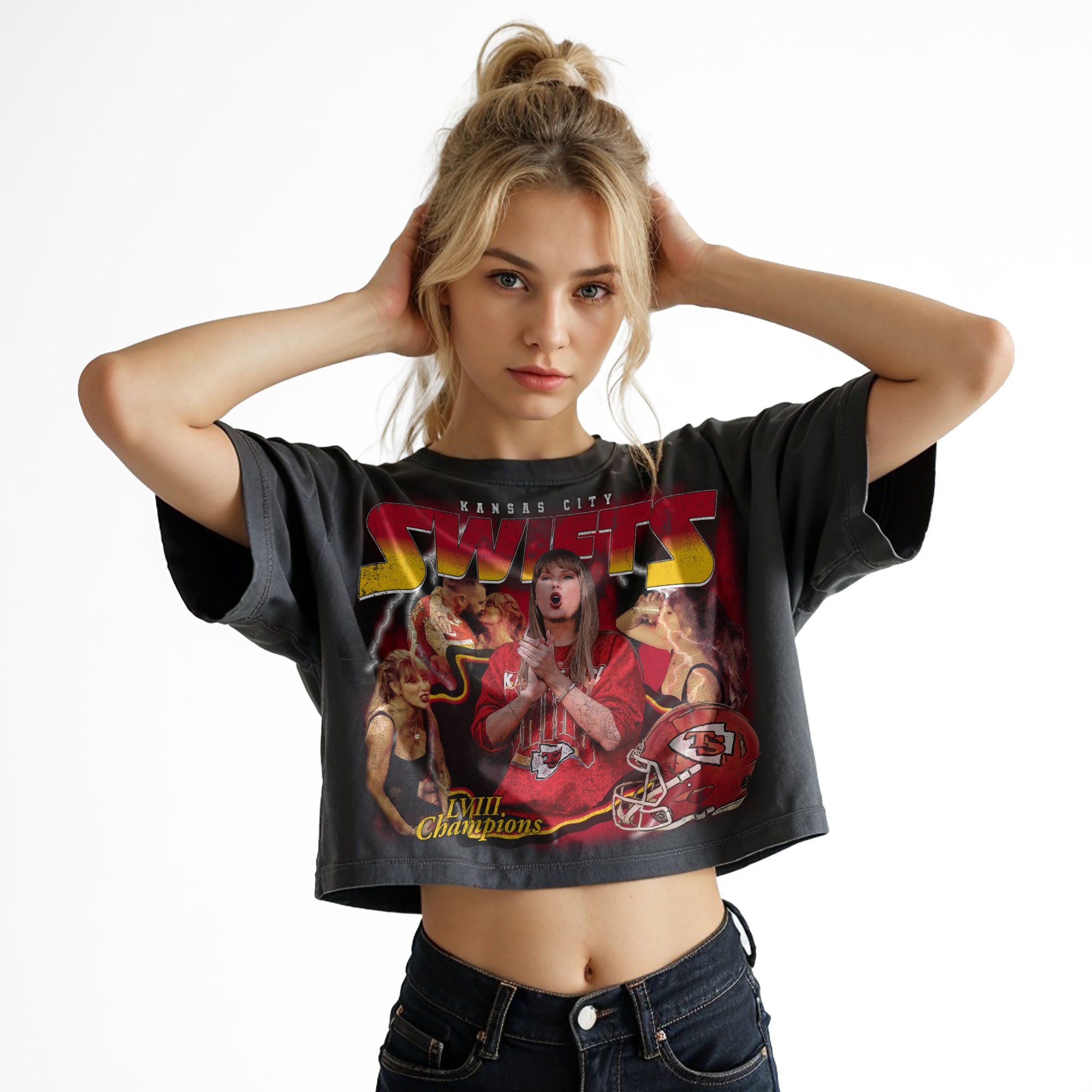 VINTAGE KC SWIFTS CROP TOP VINTAGE KC SWIFTS CROP TOP