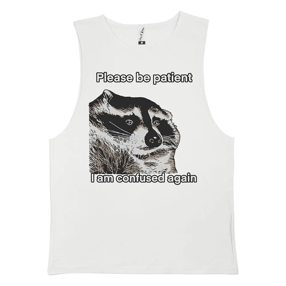 I AM CONFUSED AGAIN WHITE TANK I AM CONFUSED AGAIN WHITE TANK