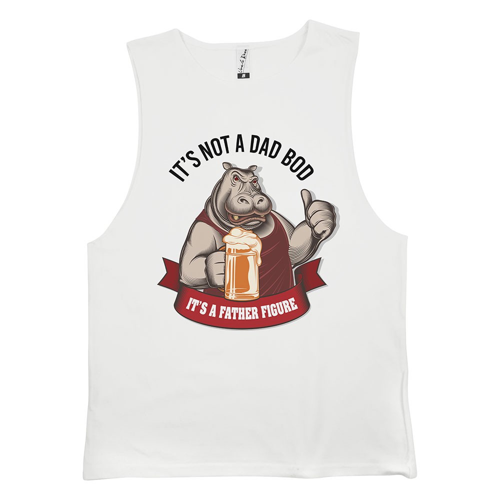 DAD BOD WHITE TANK DAD BOD WHITE TANK