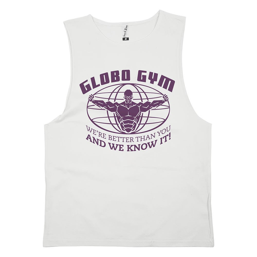 GLOBO GYM WHITE TANK GLOBO GYM WHITE TANK