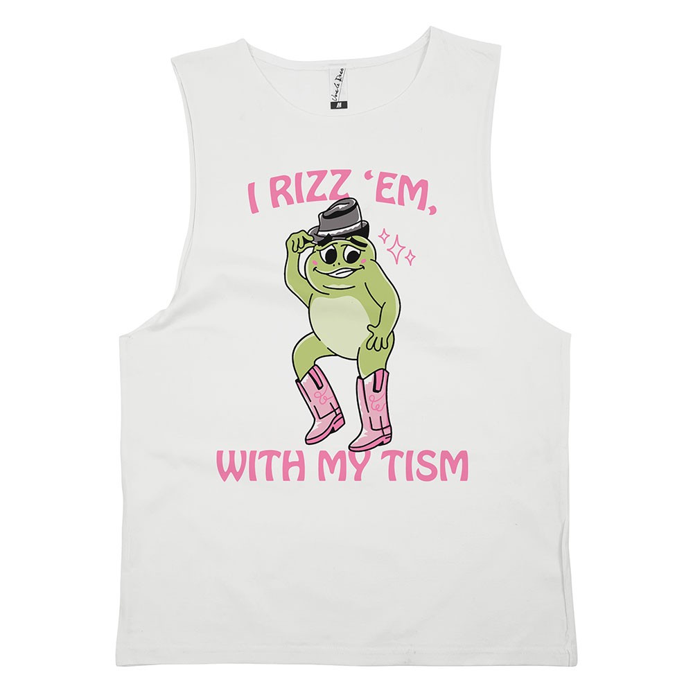 RIZZ EM WHITE TANK RIZZ EM WHITE TANK