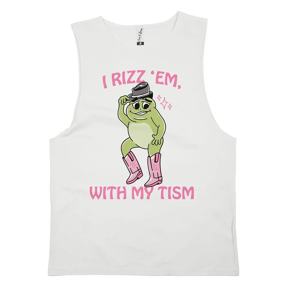 RIZZ EM WHITE TANK RIZZ EM WHITE TANK