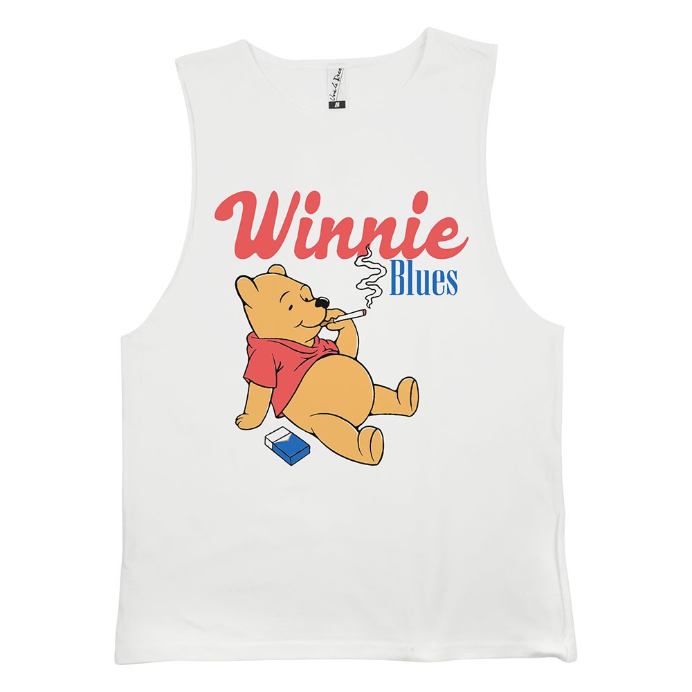 WINNIE BLUES WHITE TANK WINNIE BLUES WHITE TANK