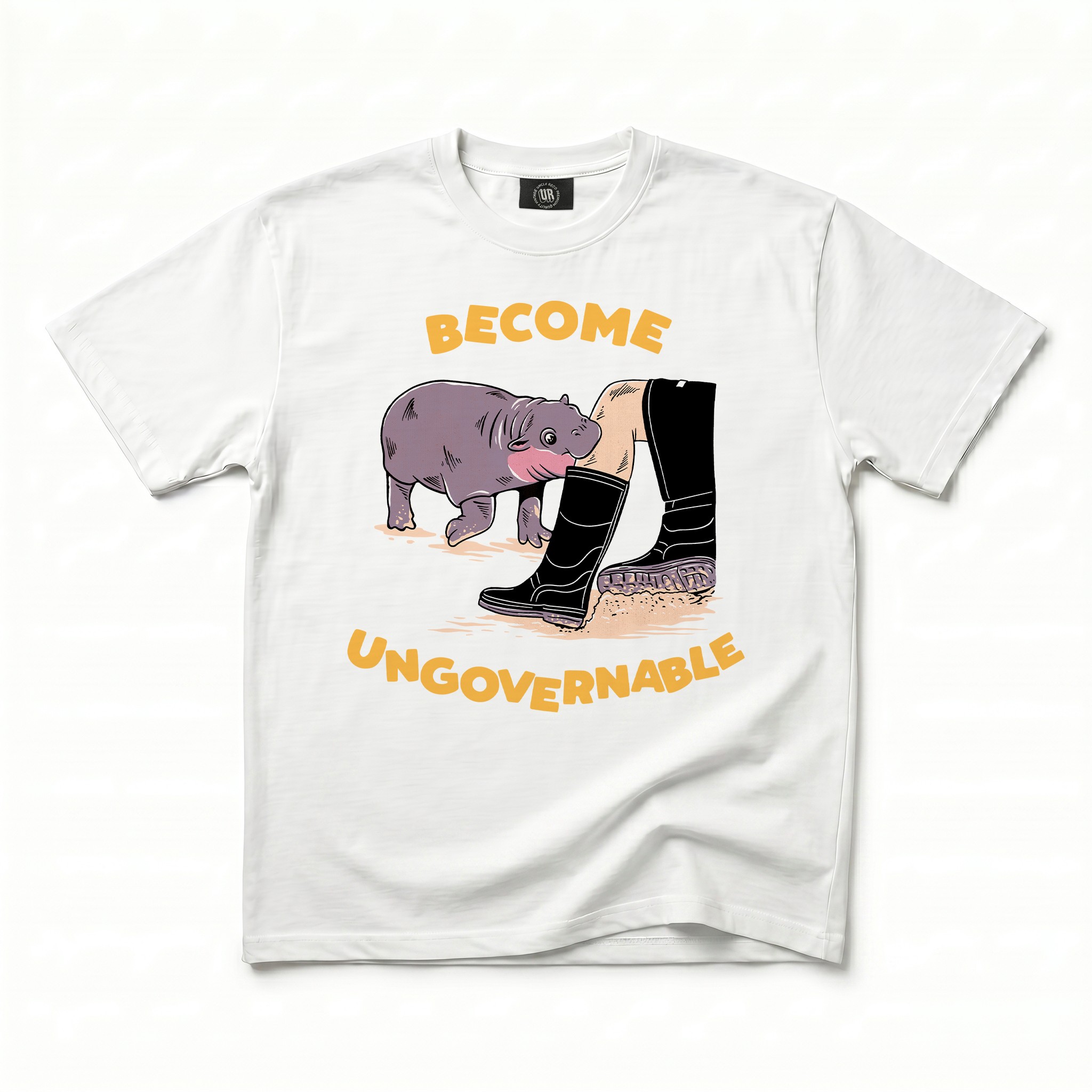 BECOME UNGOVERNABLE WHITE TEE BECOME UNGOVERNABLE WHITE TEE