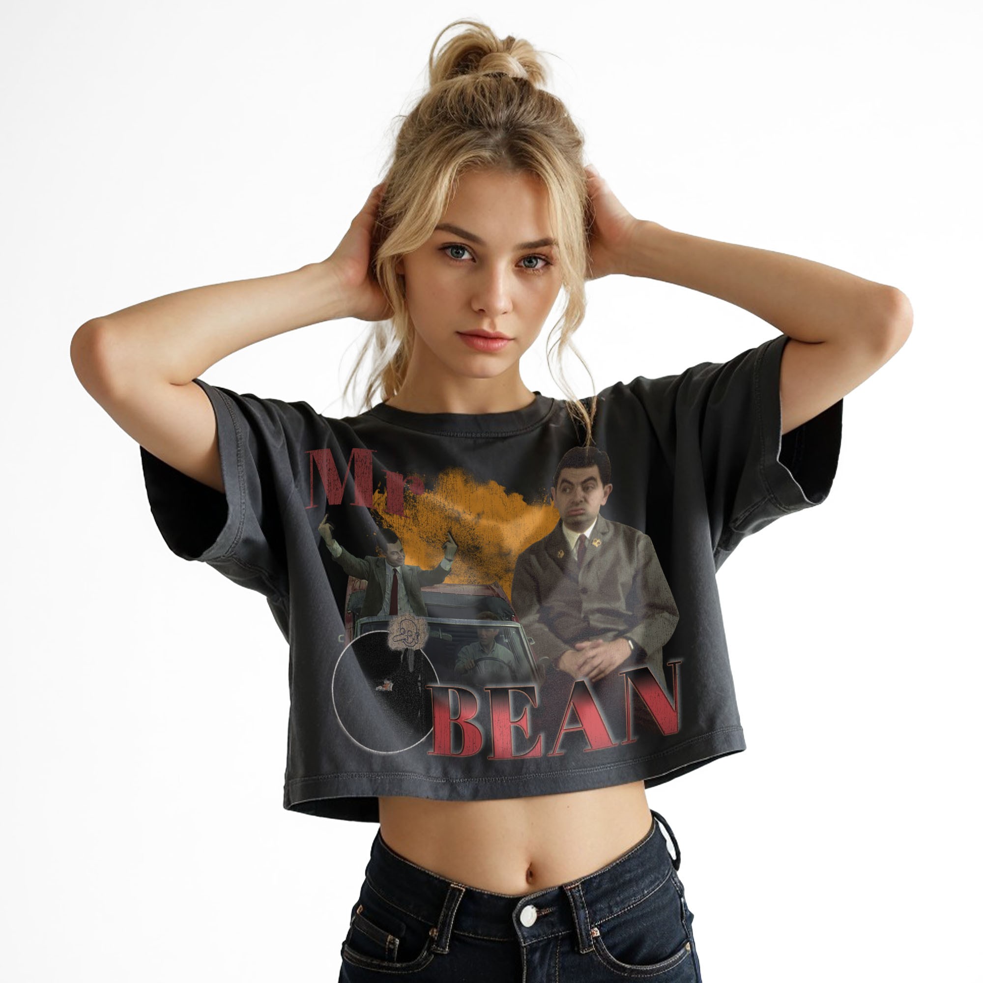 VINTAGE MR BEAN CROP TOP VINTAGE MR BEAN CROP TOP