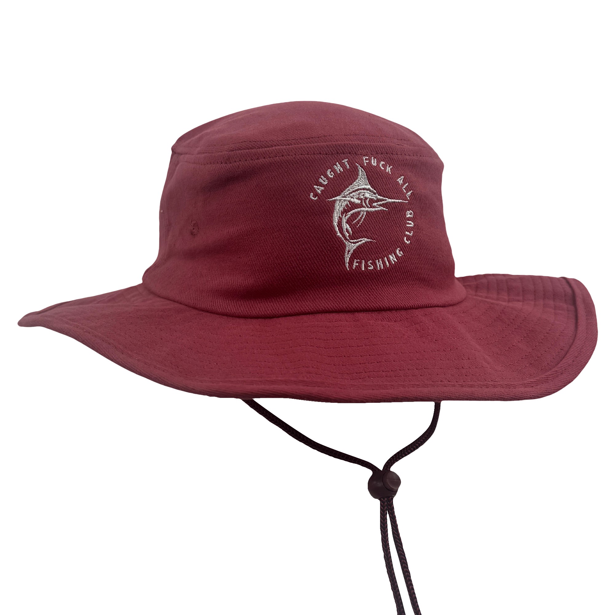 Maroon Caught F All Wide Brim Hat Uncle Reco