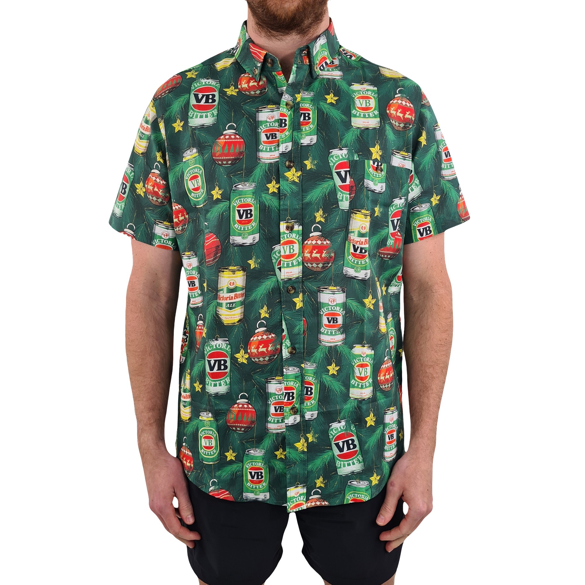 VB XMAS TINNIES BUTTON UP SHIRT PRE ORDER