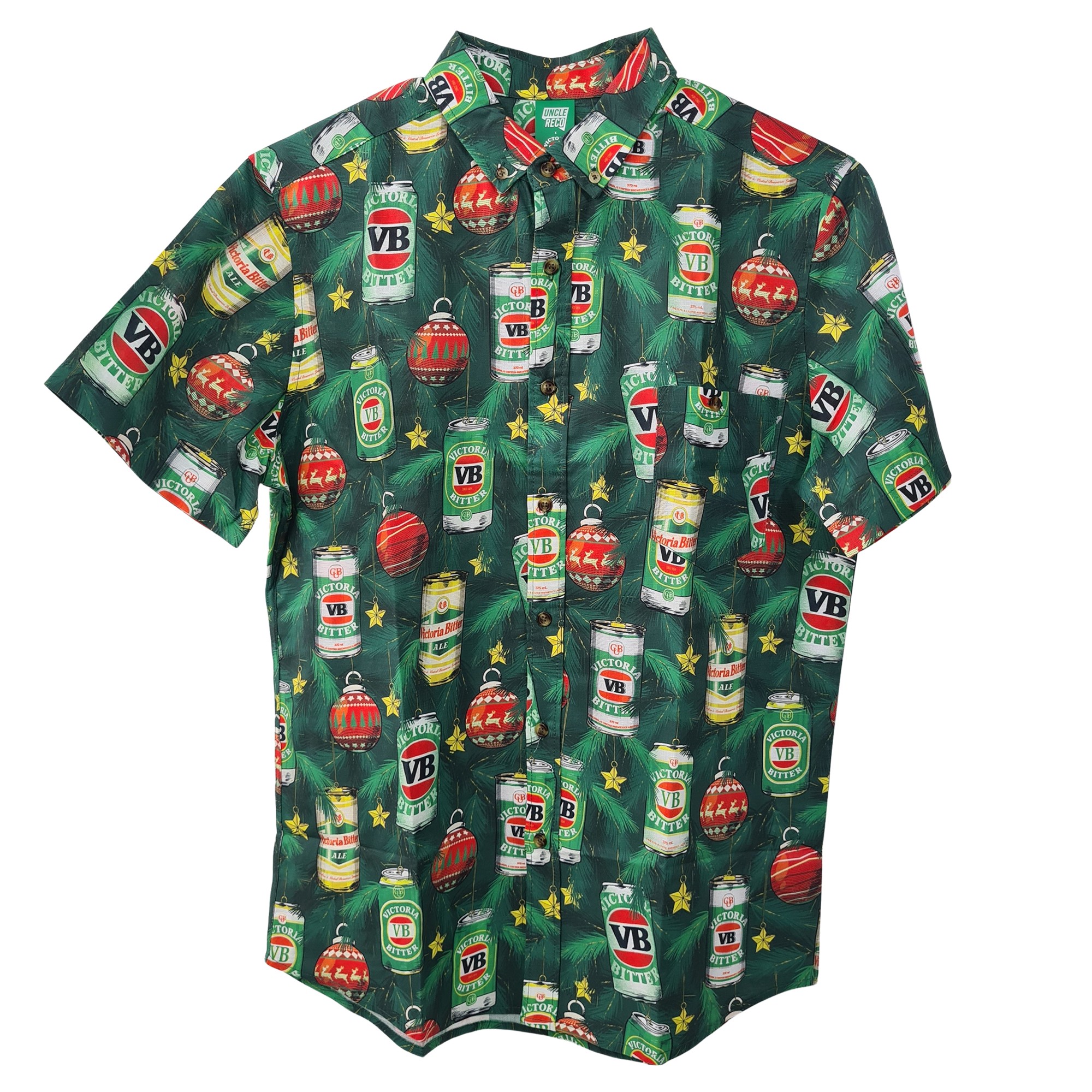 VB XMAS TINNIES BUTTON UP SHIRT PRE ORDER