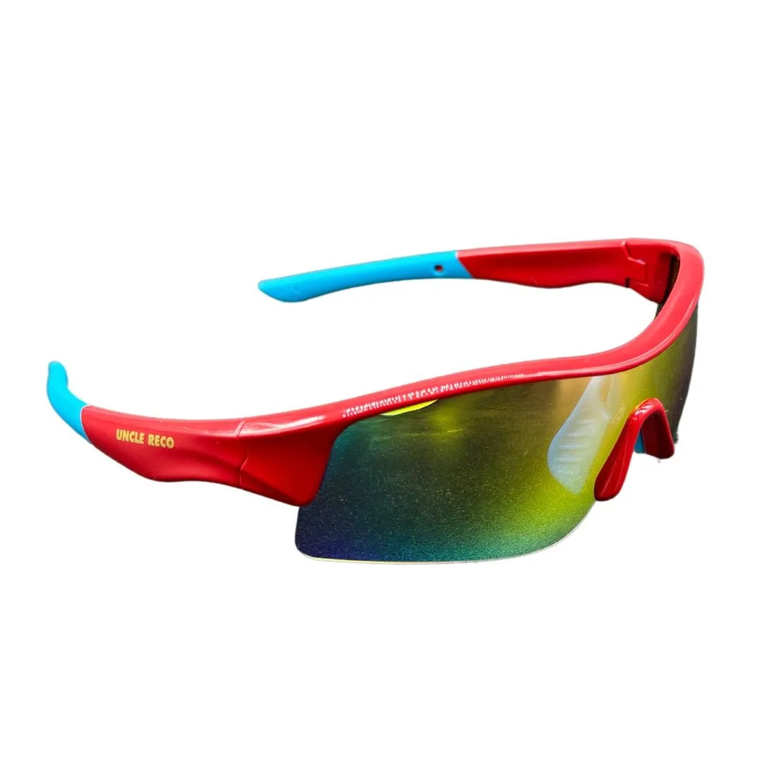 MAROON AND BLUE SPEED DEALER SUNGLASSES MAROON AND BLUE SPEED DEALER SUNGLASSES