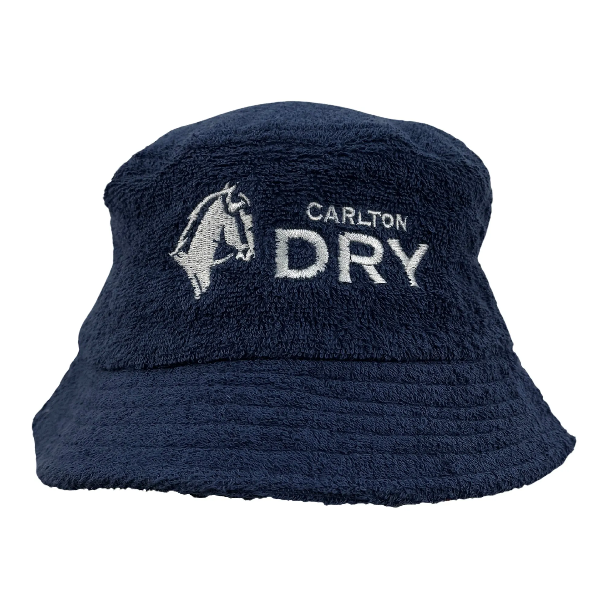 NAVY CARLTON DRY TERRY TOWEL BUCKET HAT NAVY CARLTON DRY TERRY TOWEL BUCKET HAT