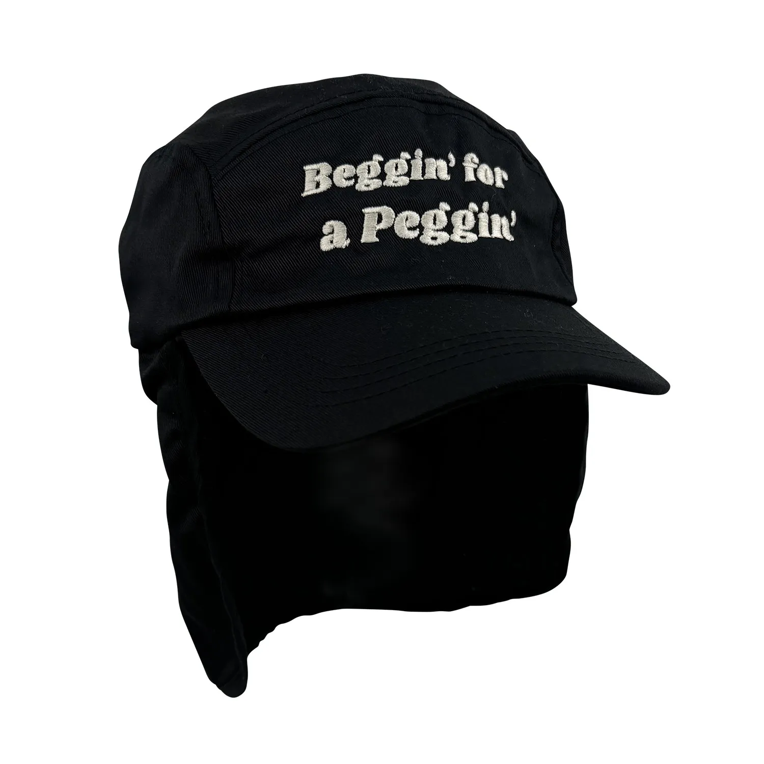 BEGGIN FOR A PEGGIN BLACK LEGIONNAIRES HAT