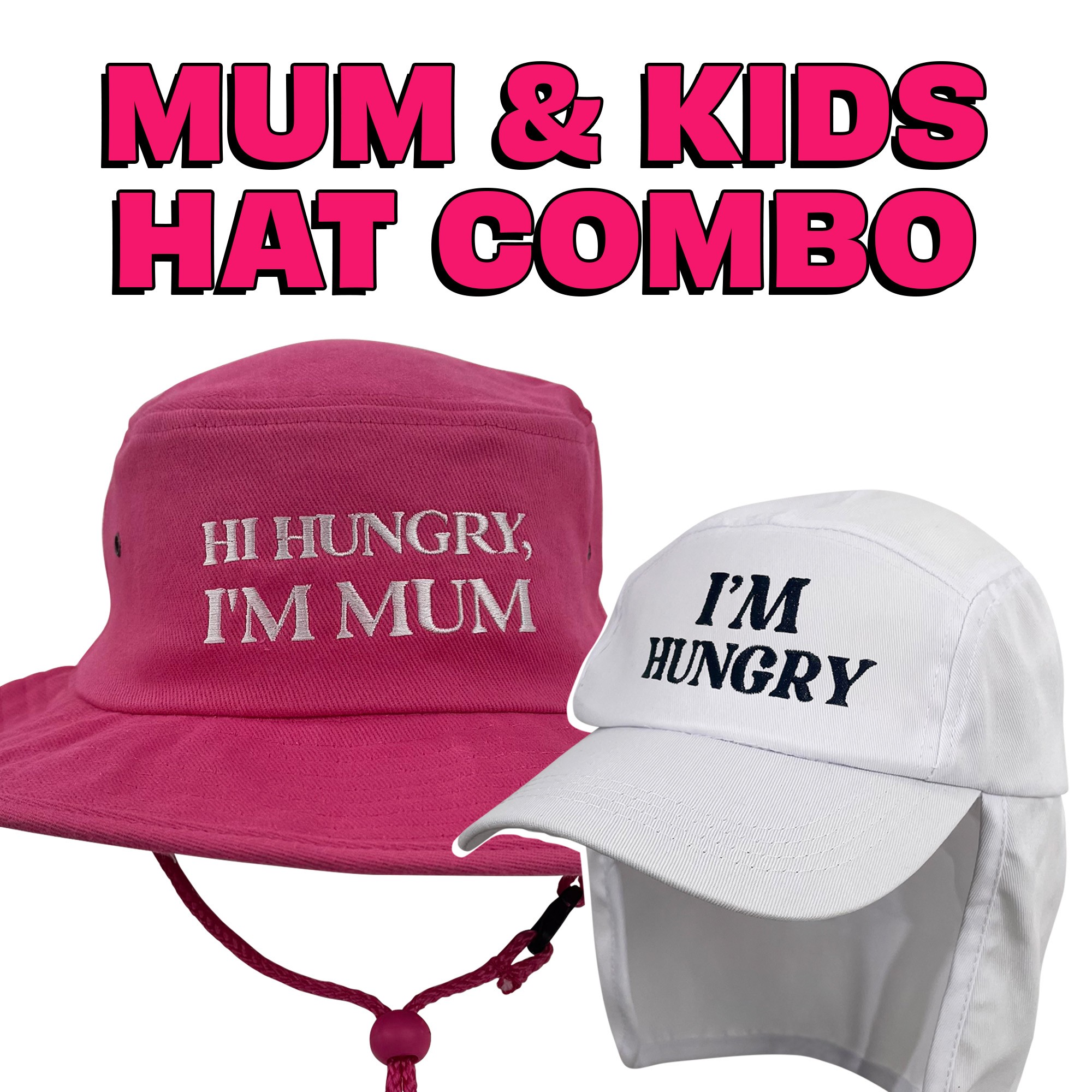 MOTHER & CHILD HUNGRY HAT COMBO