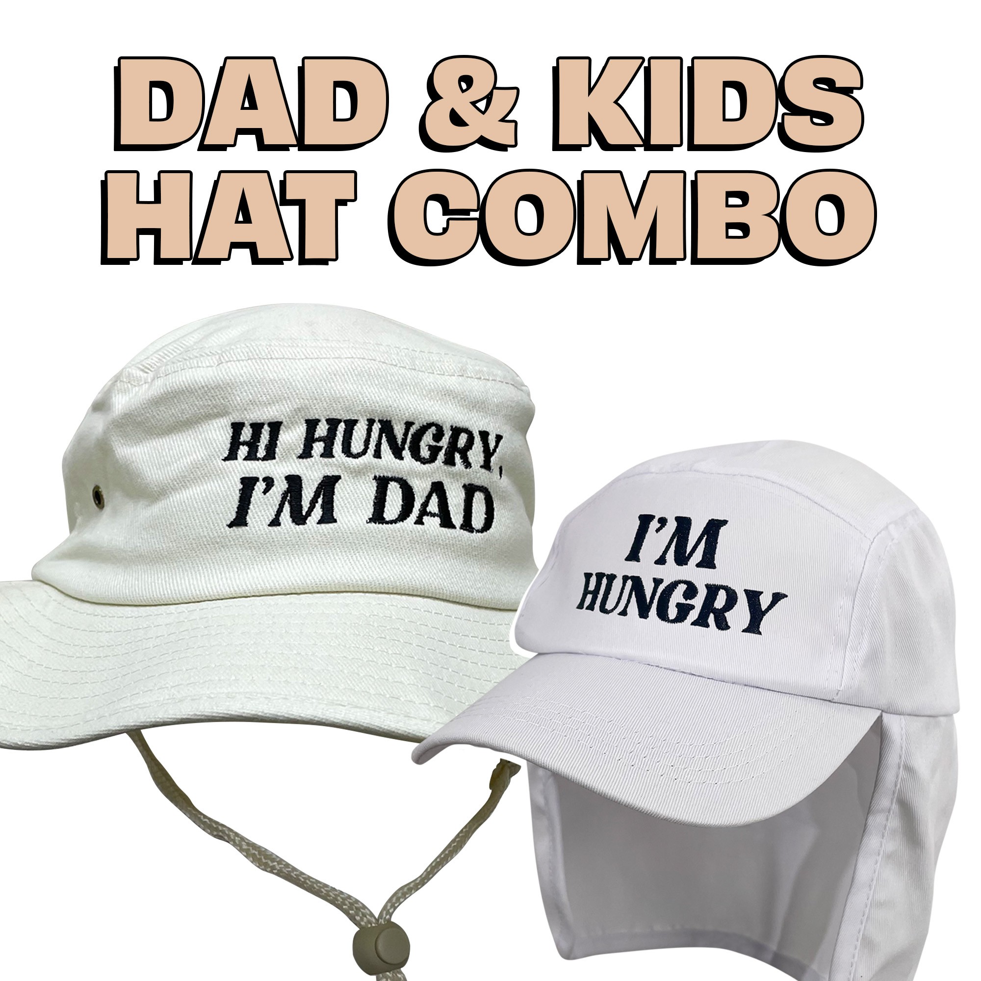 FATHER & CHILD HUNGRY HAT COMBO