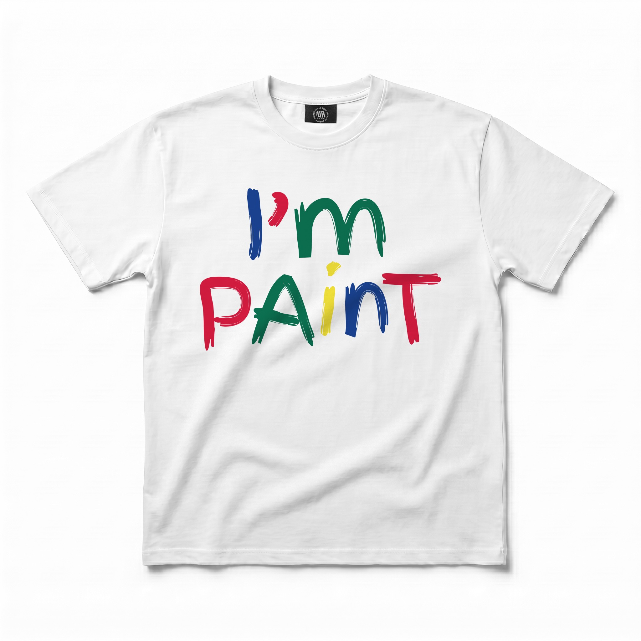 FINGER PAINT WHITE TEE COMBO