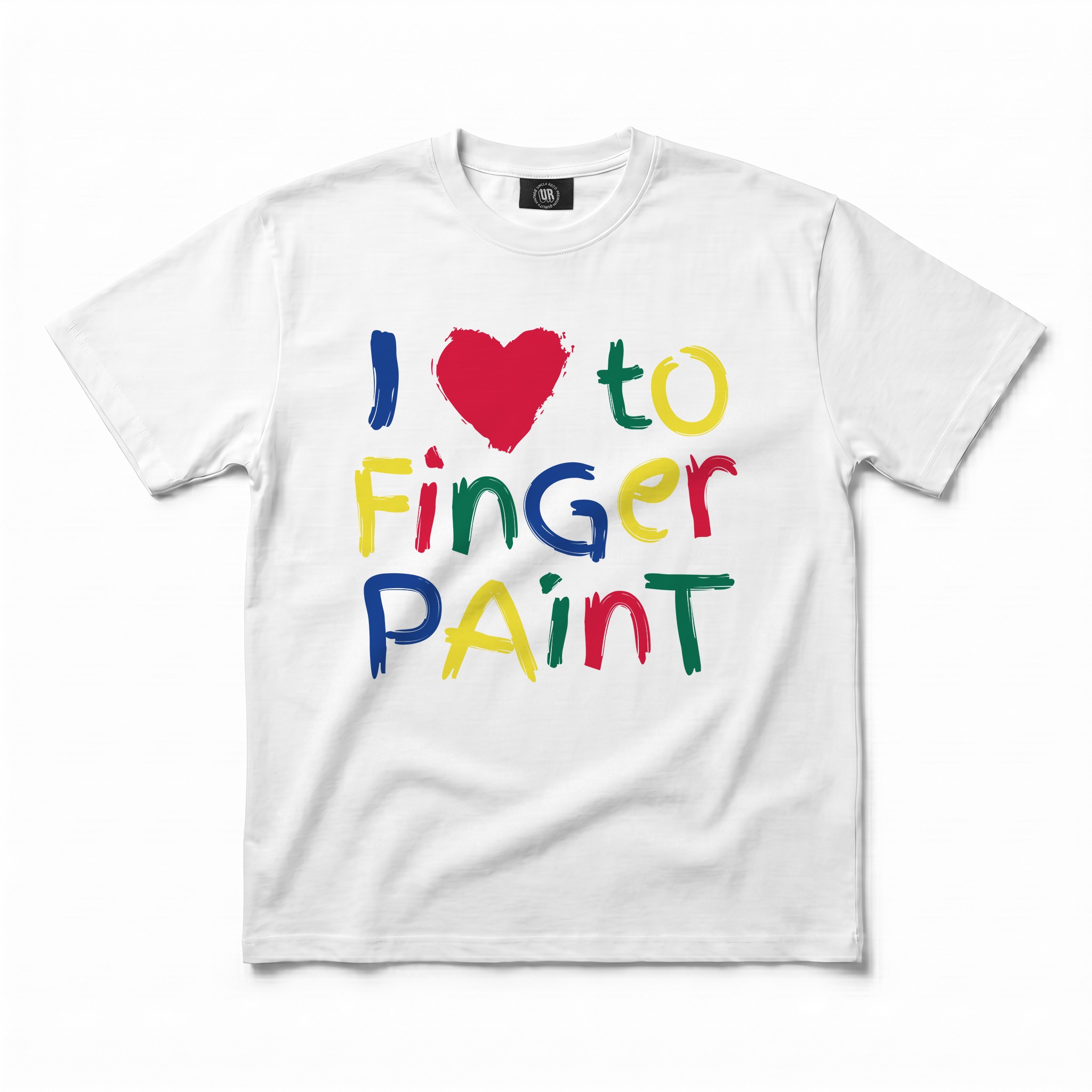 FINGER PAINT WHITE TEE COMBO