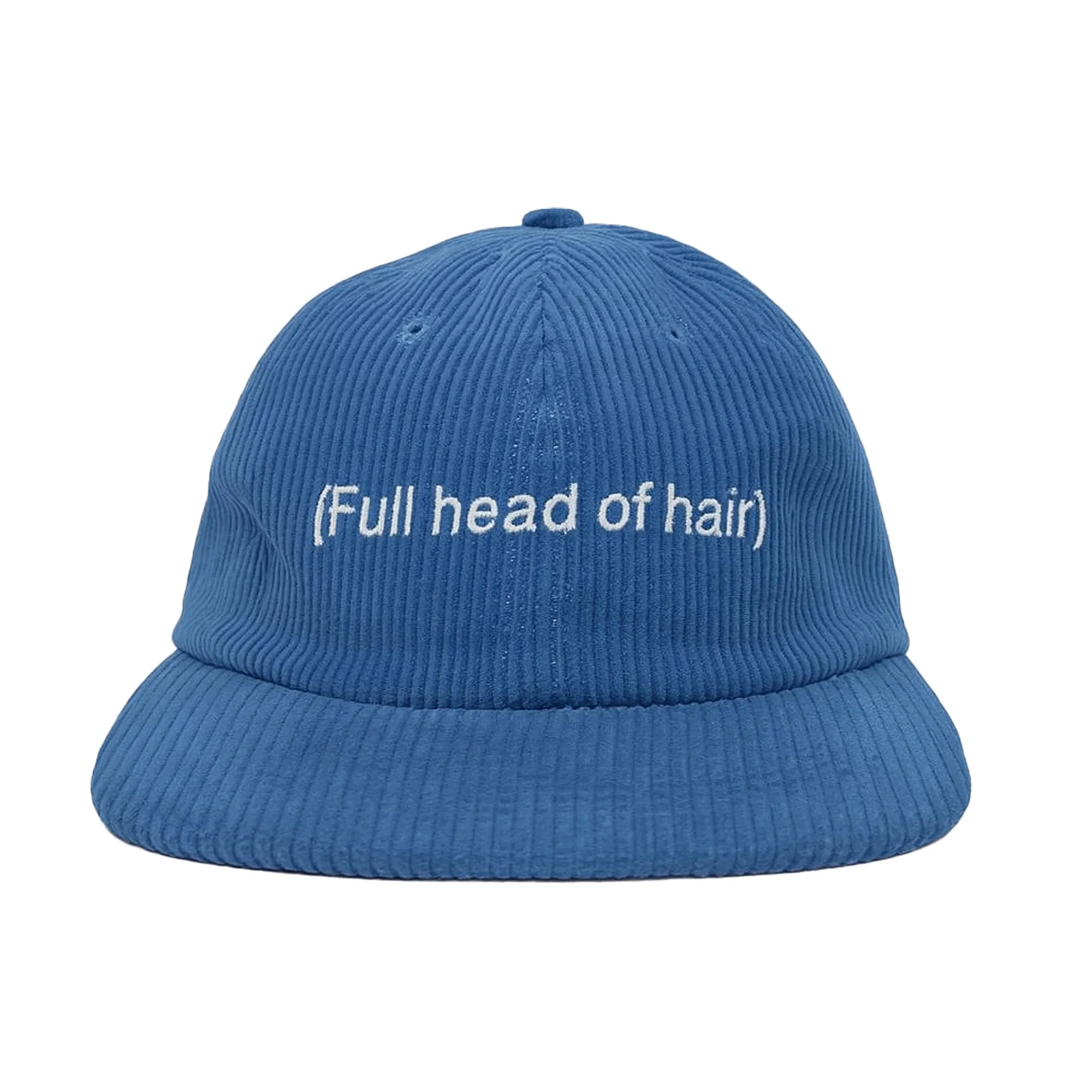 NAVY FULL HEAD OF HAIR CORD HAT