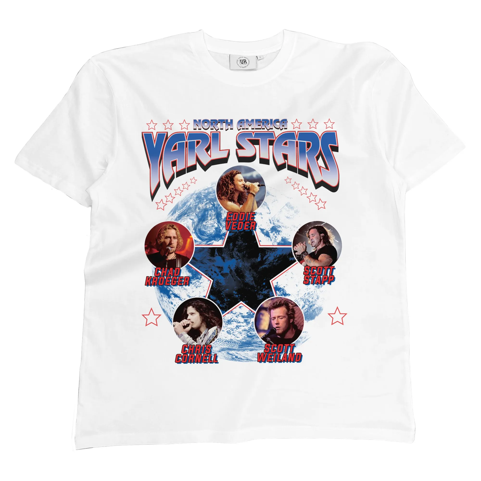 YARL STARS VINTAGE WHITE T-SHIRT