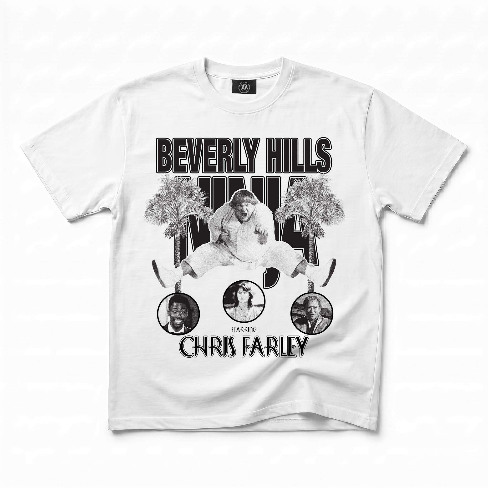 BEVERLY HILLS NINJA VINTAGE FRONT & BACK T-SHIRT