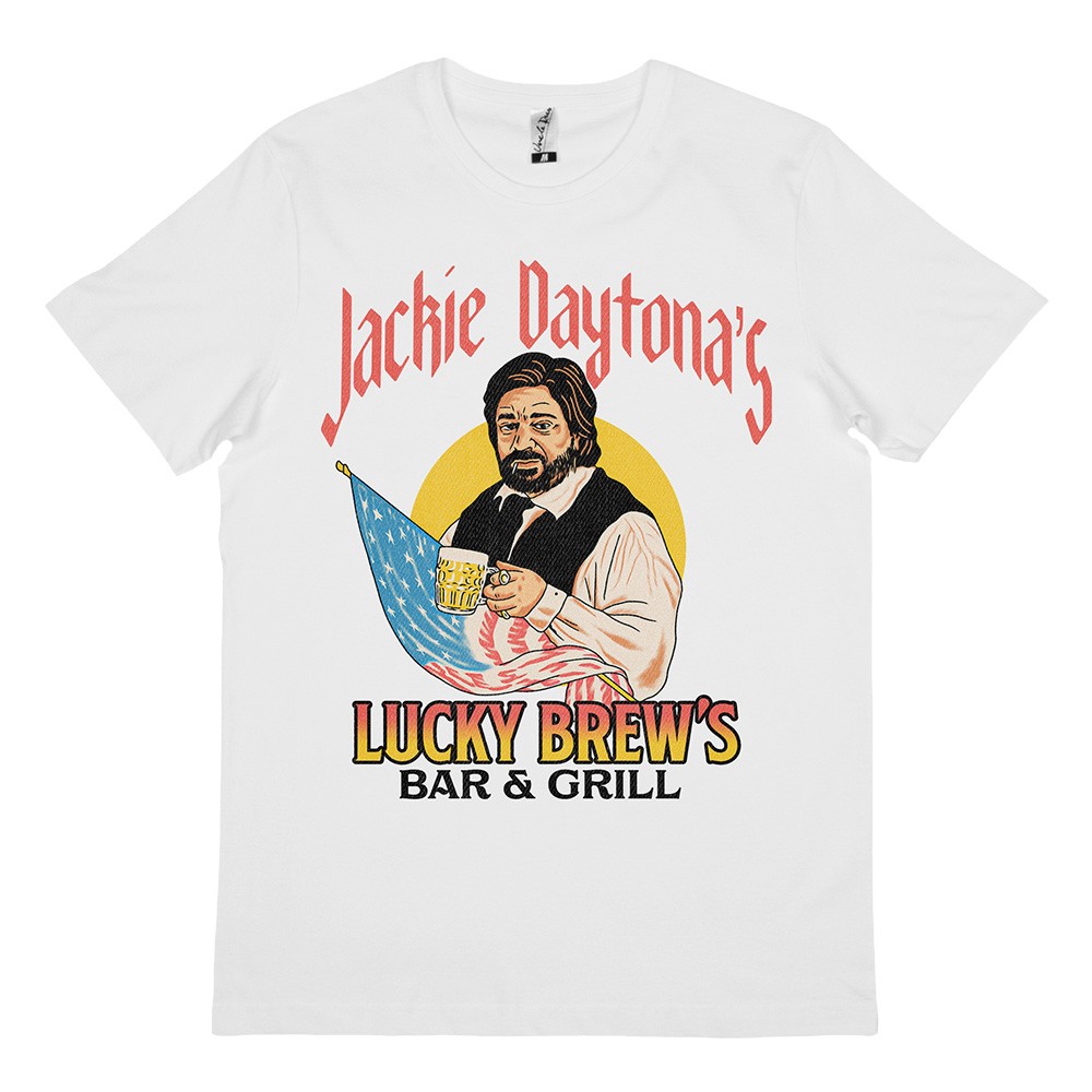 JACKIE DAYTONA WHITE TEE JACKIE DAYTONA WHITE TEE