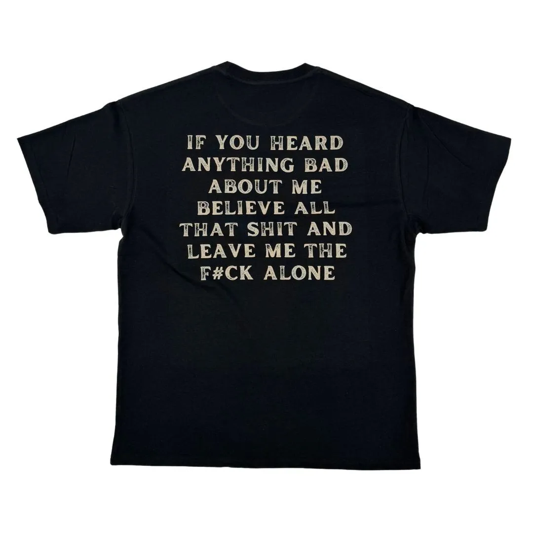BELIEVE ALL THAT BACK PRINTED BLACK TEE