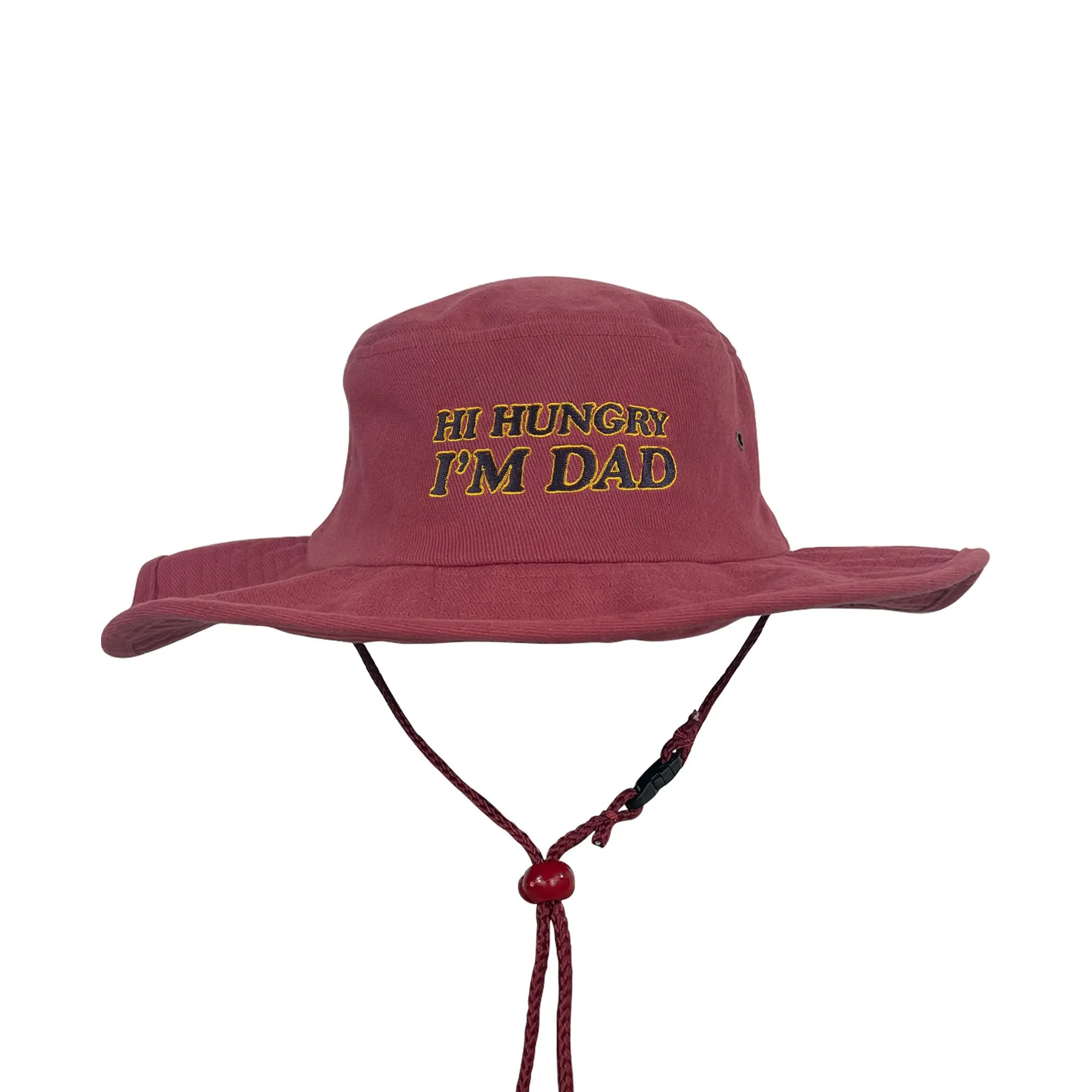 MAROON HI HUNGRY WIDE BRIM HAT