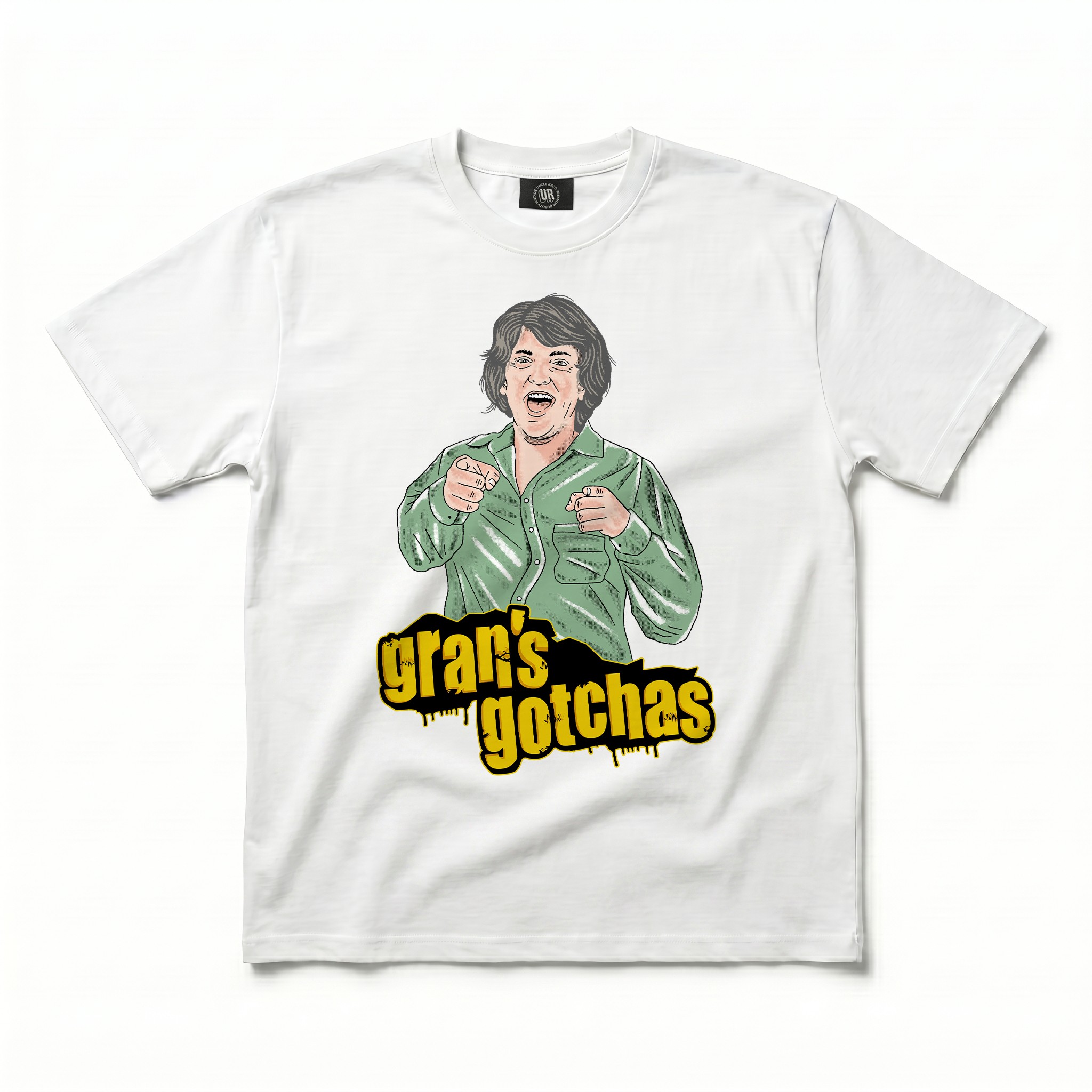 GRAN'S GOTCHAS WHITE TEE GRAN'S GOTCHAS WHITE TEE