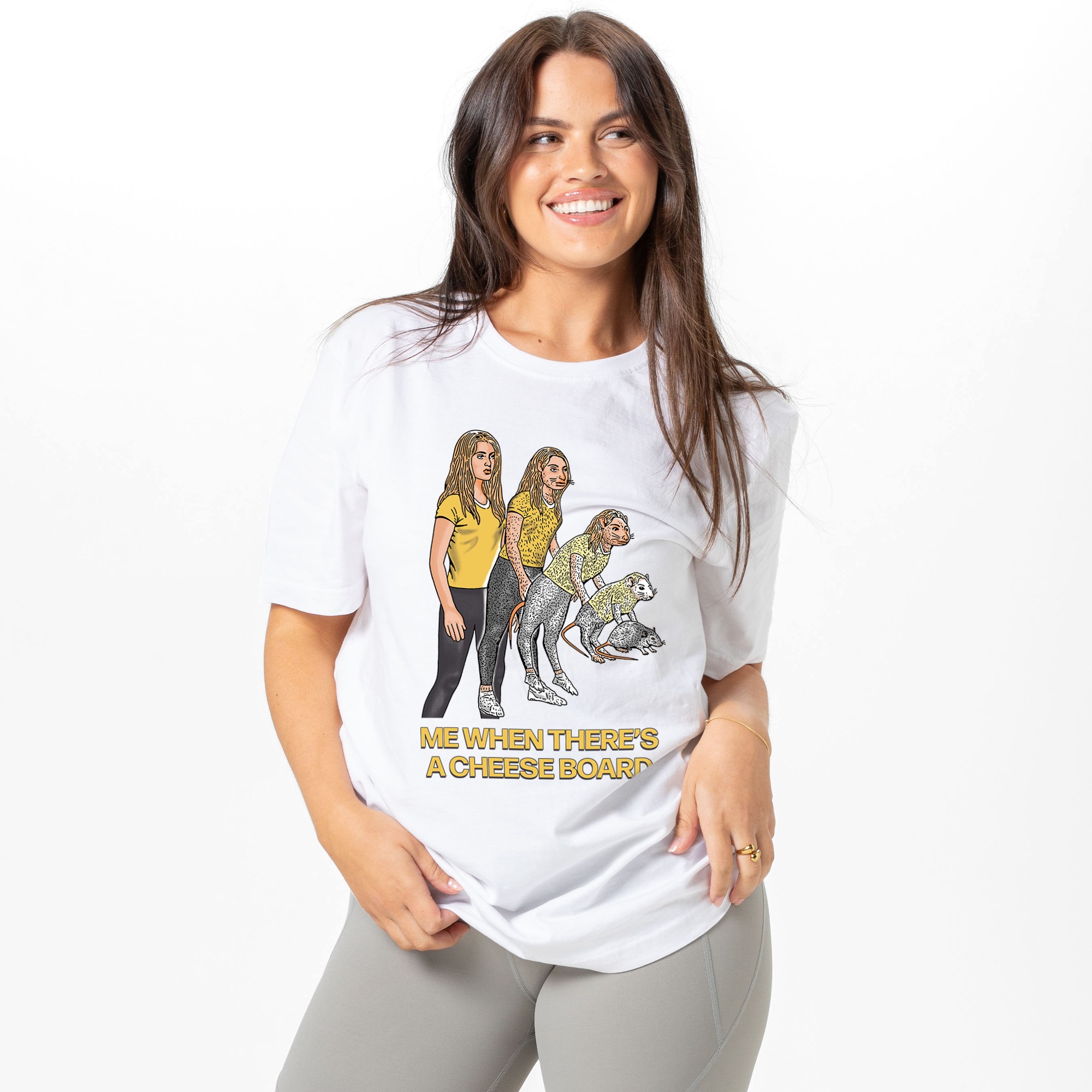 CHEESE BOARD WHITE TEE CHEESE BOARD WHITE TEE