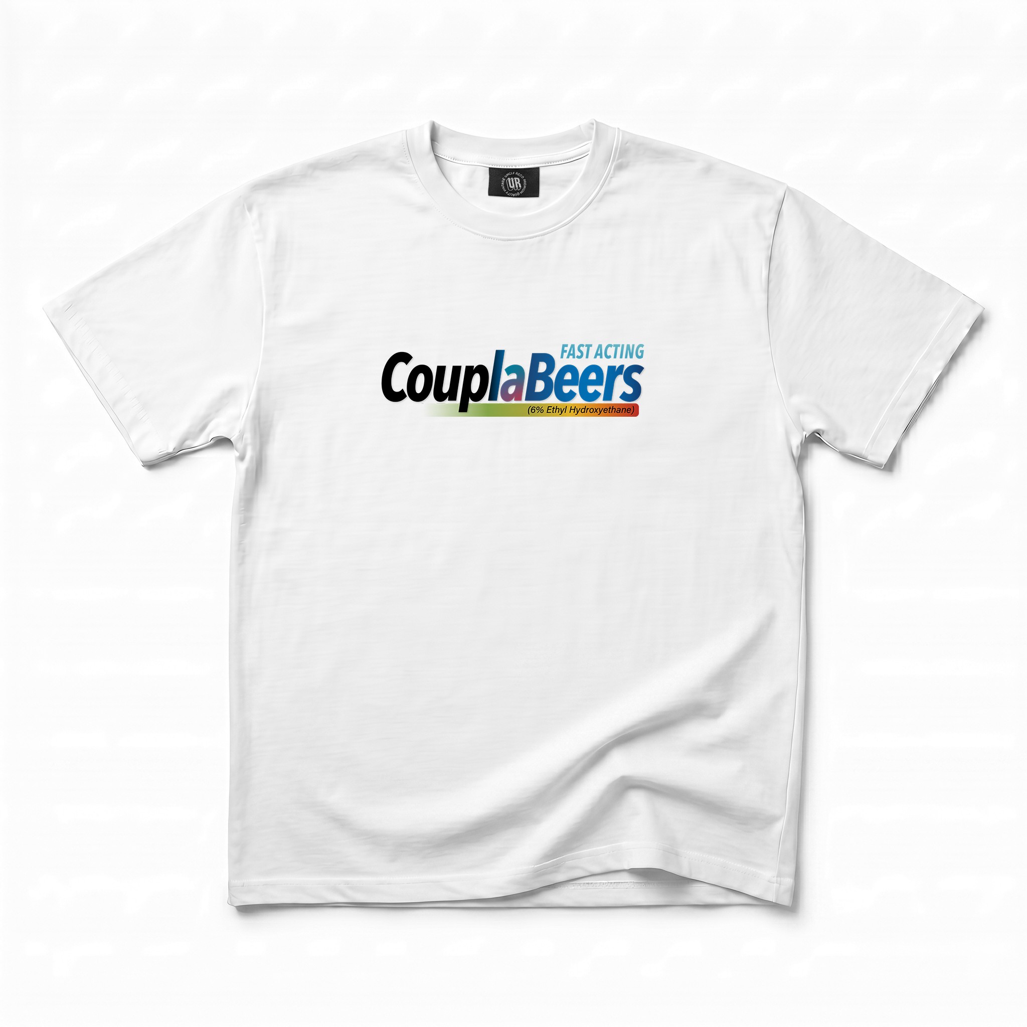 COUPLA BEERS WHITE TEE COUPLA BEERS WHITE TEE