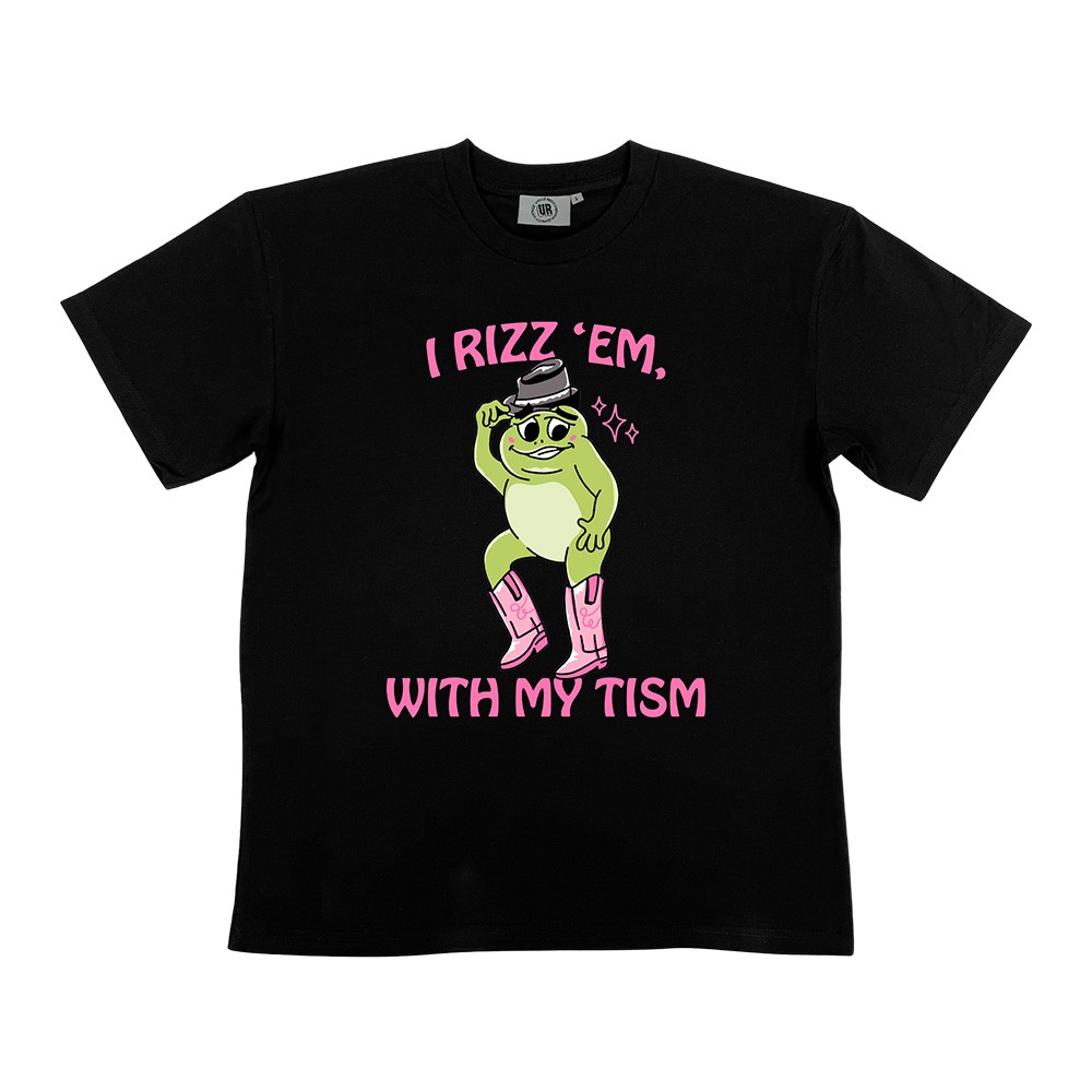 RIZZ EM BLACK TEE RIZZ EM BLACK TEE