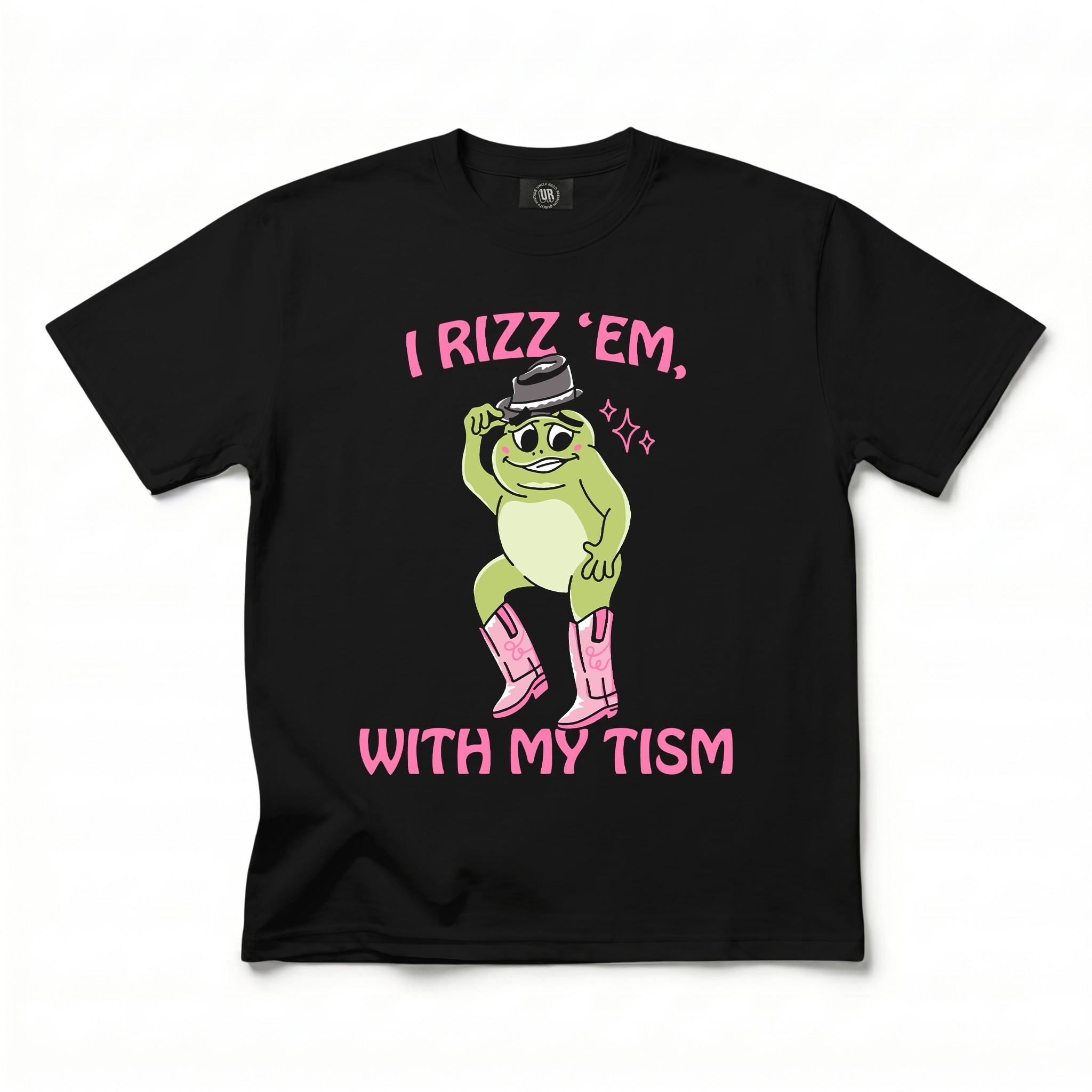 RIZZ EM BLACK TEE RIZZ EM BLACK TEE