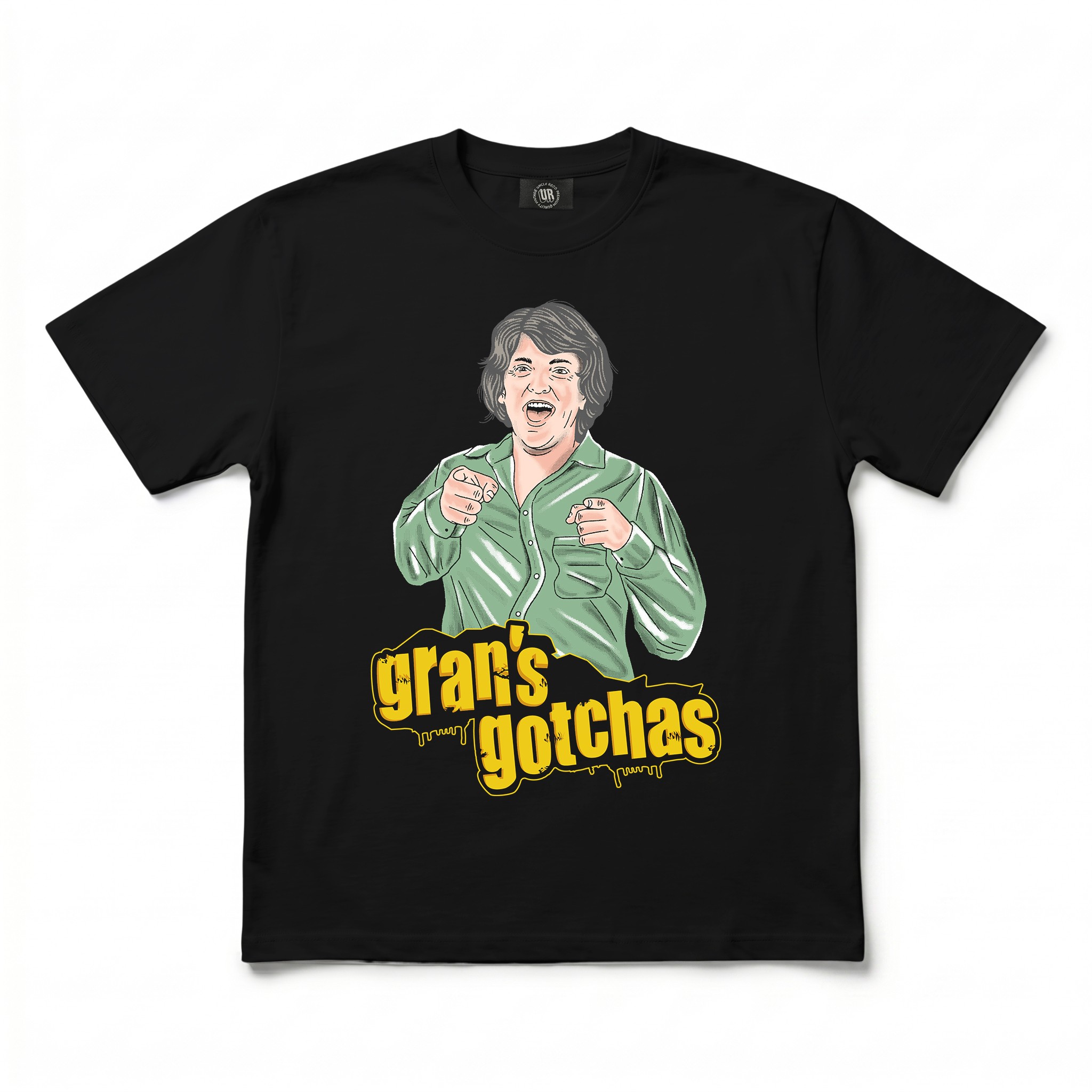 GRAN'S GOTCHAS BLACK TEE GRAN'S GOTCHAS BLACK TEE