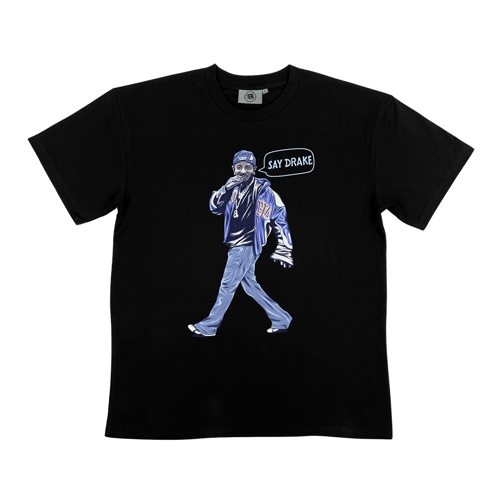 SAY DRAKE BLACK TEE SAY DRAKE BLACK TEE