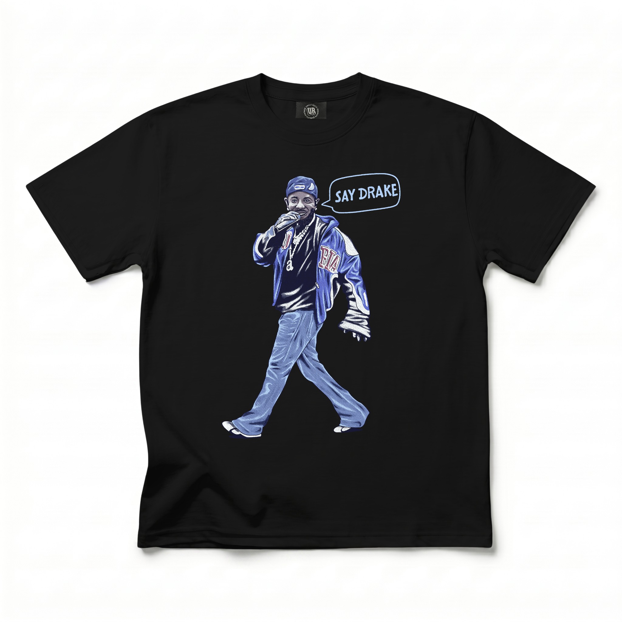 SAY DRAKE BLACK TEE SAY DRAKE BLACK TEE