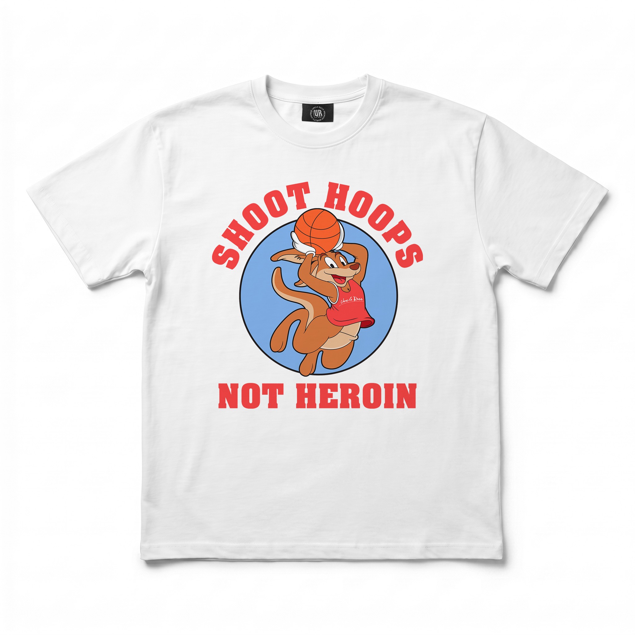 SHOOT HOOPS WHITE TEE SHOOT HOOPS WHITE TEE