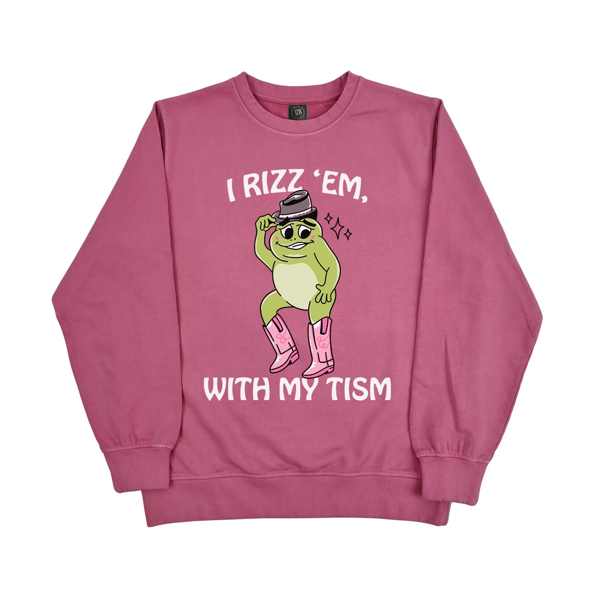 VINTAGE PINK RIZZ EM CREW